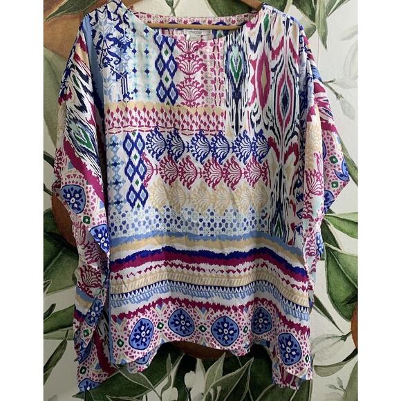 Chico's Multicolor Patterned Blouse - Picture 1 of 5